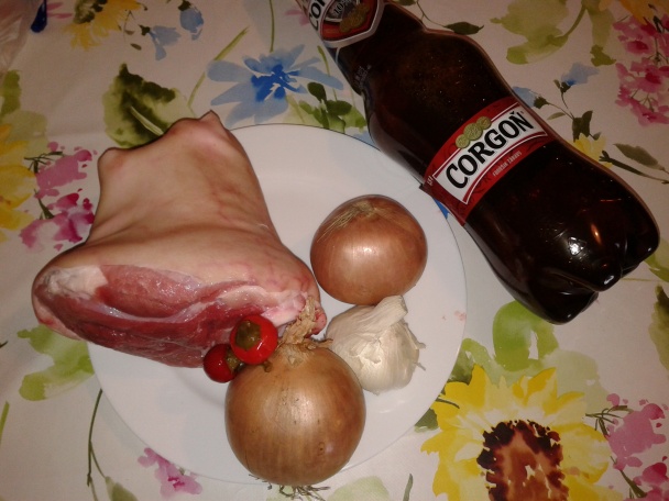 Bravčové koleno na pive s pórom (fotorecept) - obrázok 1