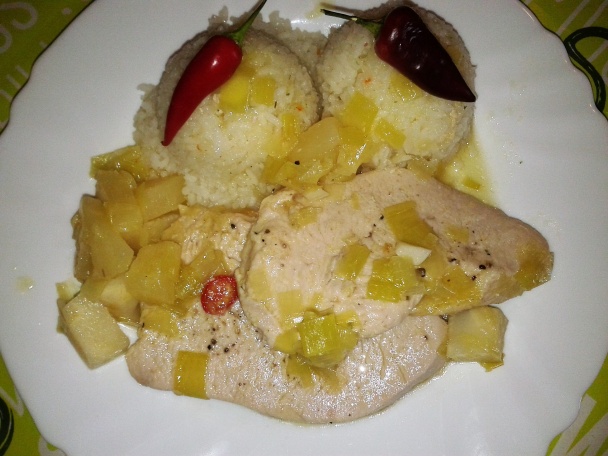 Morčacie s ananásom a zelerom (fotorecept) - obrázok 9