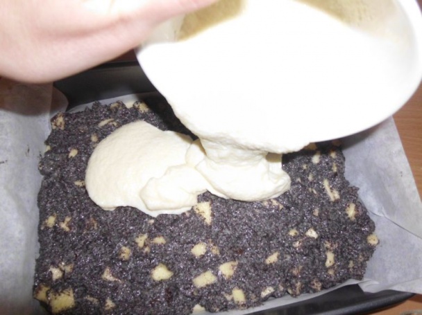 Makovo-tvarohový koláčik s ovocnou nôtou (fotorecept) - obrázok 6