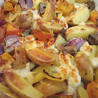 Pečené zemiaky so zeleninou, šampiňónmi a syrom - obrázok 5