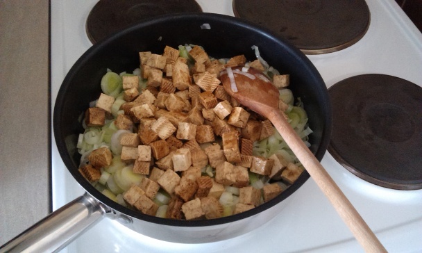 Tofu s pórom, kukuricou a fazuľou (fotorecept) - obrázok 3