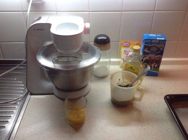 Gaštanový rez s banánmi (fotorecept) - obrázok 1