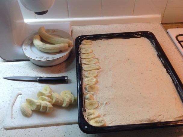 Gaštanový rez s banánmi (fotorecept) - obrázok 3