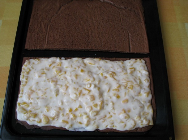 Čokoládovo broskyňový bezlepkový zákusok (fotorecept) - obrázok 11