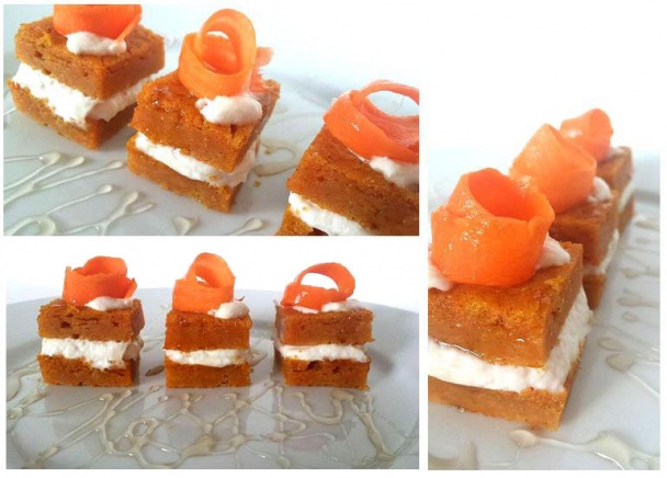 Mrkvovo-škoricové koláčiky s krémom z bielej čokolády a mascarpone - obrázok 3