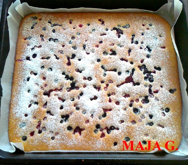 Pomarančový koláč s ovocím - obrázok 3