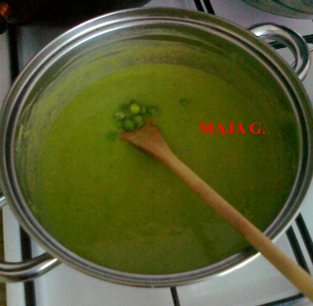 Hrášková krémová polievka bez smotany - obrázok 2