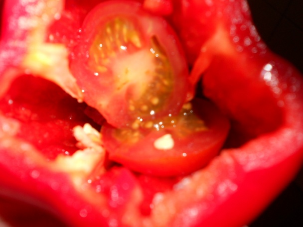 Plnené papriky so syrom a salámou (fotorecept) - obrázok 2