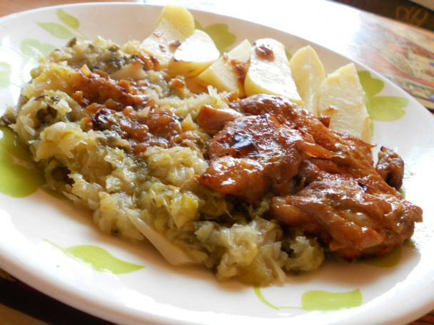 Kuřecí steak s kapustou - obrázok 4