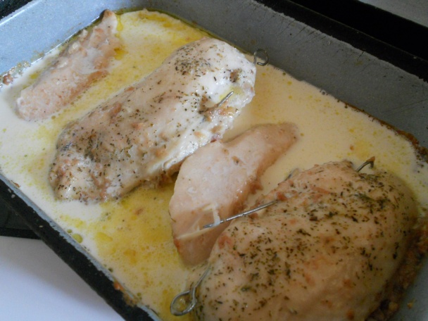 Kuracie prsia s tvarúžkami, paštétou a cesnakom (fotorecept) - obrázok 5