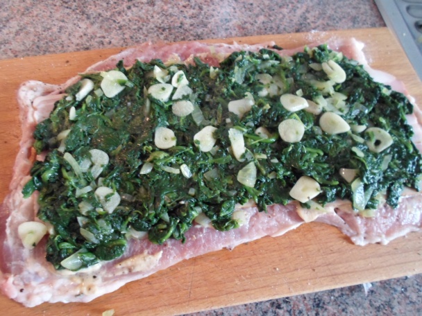 Špenátová roláda z bravčového stehna (fotorecept) - obrázok 2