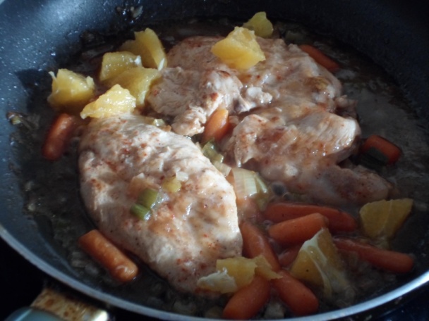 Kuracie prsia s mrkvou a pomarančom (fotorecept) - obrázok 5