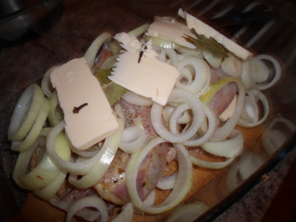 Králík po francouzsku na cibuli a bůčku (fotorecept) - obrázok 3