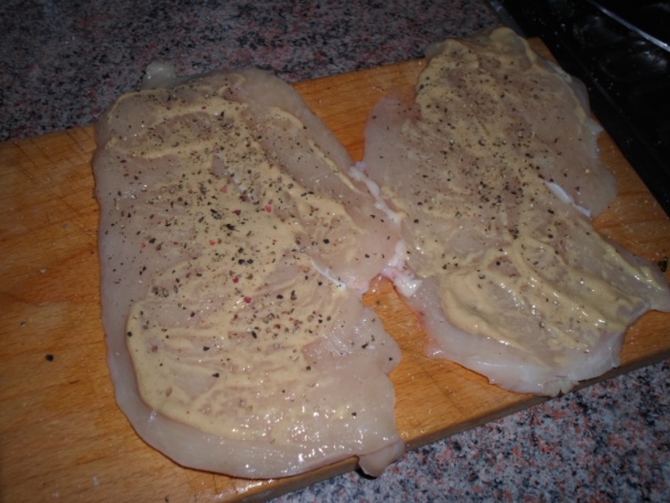 Srolovaná kuřecí prsa s kapustou, šunkou a sýrem (fotorecept) - obrázok 1