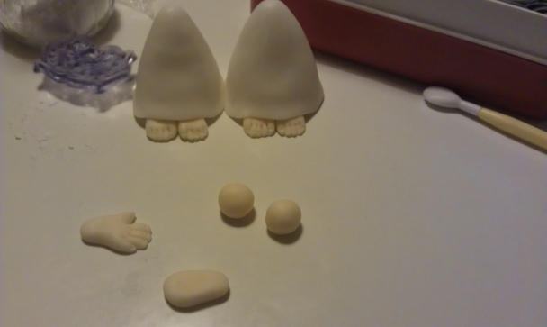 Vianočné anjeliky na tortu Snežítko (fotorecept) - obrázok 2