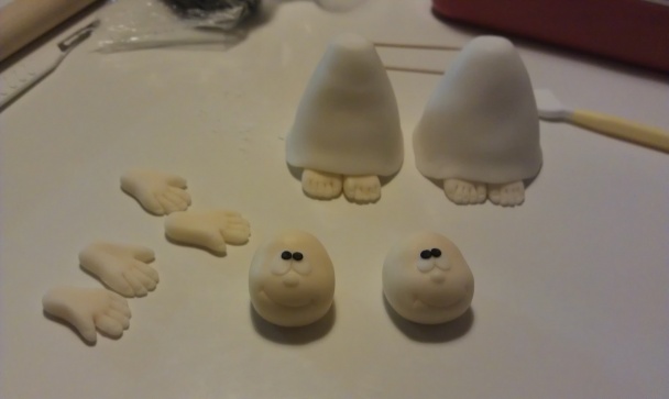 Vianočné anjeliky na tortu Snežítko (fotorecept) - obrázok 3