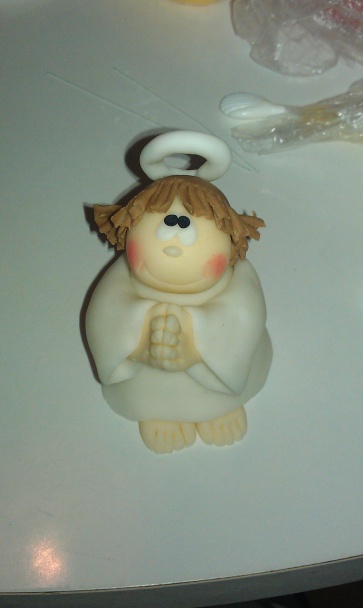 Vianočné anjeliky na tortu Snežítko (fotorecept) - obrázok 7