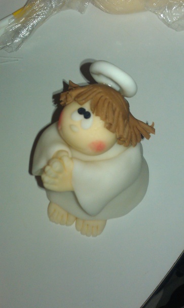 Vianočné anjeliky na tortu Snežítko (fotorecept) - obrázok 8