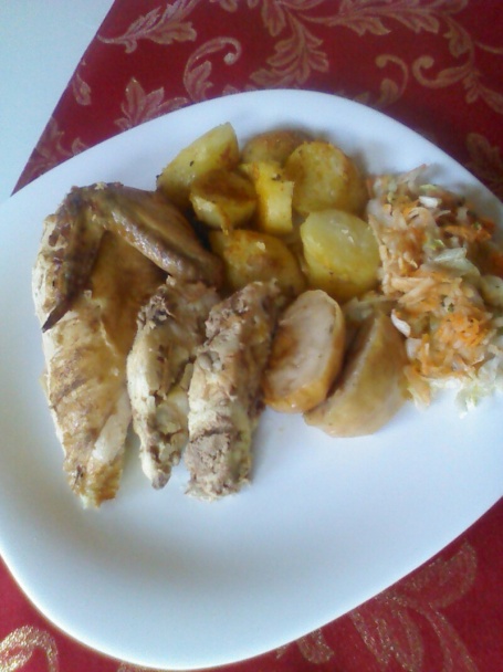 Plnené kurča s jablkami a rozmarínom - obrázok 4