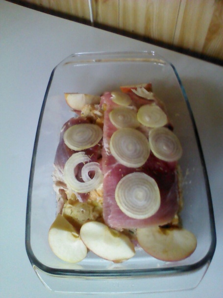 Bravčový bôčik s červenou kapustou a knedľou (fotorecept) - obrázok 3