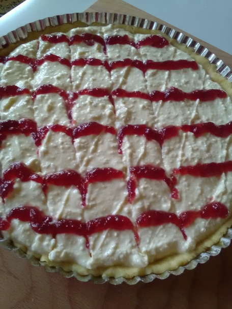 Linecký koláč s tvarohom a lekvárom (fotorecept) - obrázok 8