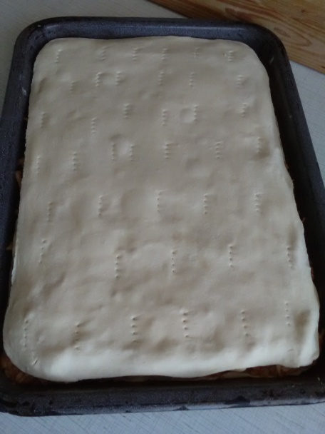 Jablkovo-pudingový koláč z lístkového cesta (fotorecept) - obrázok 4