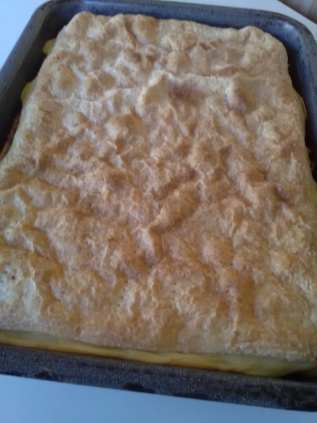 Jablkovo-pudingový koláč z lístkového cesta (fotorecept) - obrázok 5