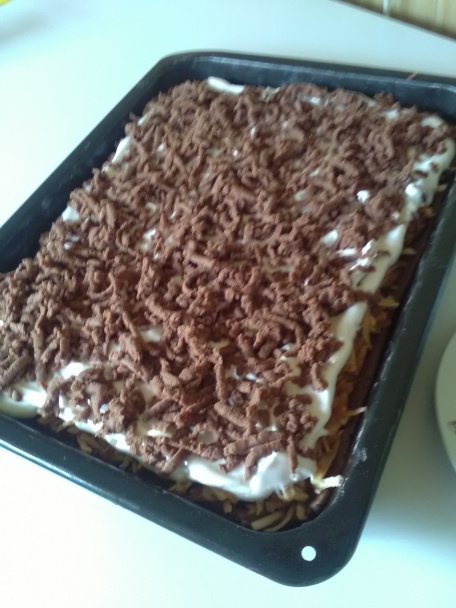 Šťavnatý jablkový koláč s bielkovou penou (fotorecept) - obrázok 7