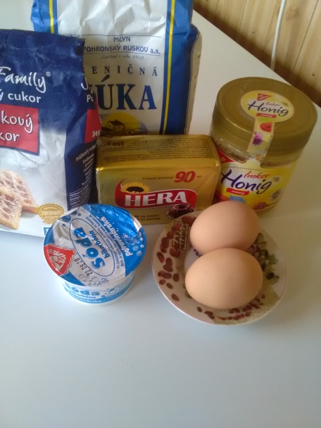 Medovo-orechové rezy (fotorecept) - obrázok 1