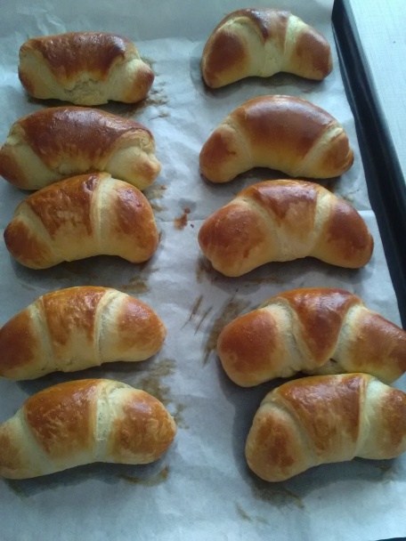 Rožteky z pľundrového cesta plnené čokoládovým pudingom (fotorecept) - obrázok 10