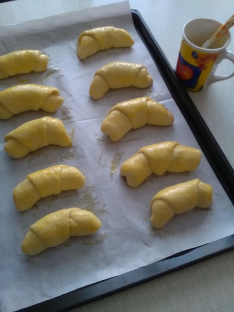 Rožteky z pľundrového cesta plnené čokoládovým pudingom (fotorecept) - obrázok 9