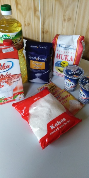 Hrnčekový kokosový koláč bez vajíčka (fotorecept) - obrázok 1