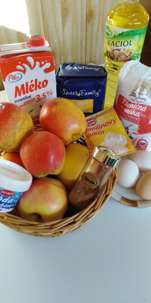Jablkový koláčik s pudingom (fotorecept) - obrázok 1