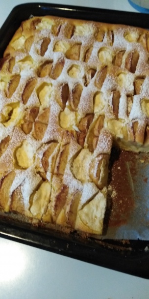 Hrnčekový jablkovo-tvarohový koláč (fotorecept)  - obrázok 5