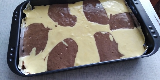 Jablkovo-tvarohový obrátený koláč (fotorecept) - obrázok 2