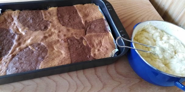 Jablkovo-tvarohový obrátený koláč (fotorecept) - obrázok 4