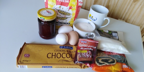 Makovo-kokosový zákusok s čokoládou (fotorecept) - obrázok 1