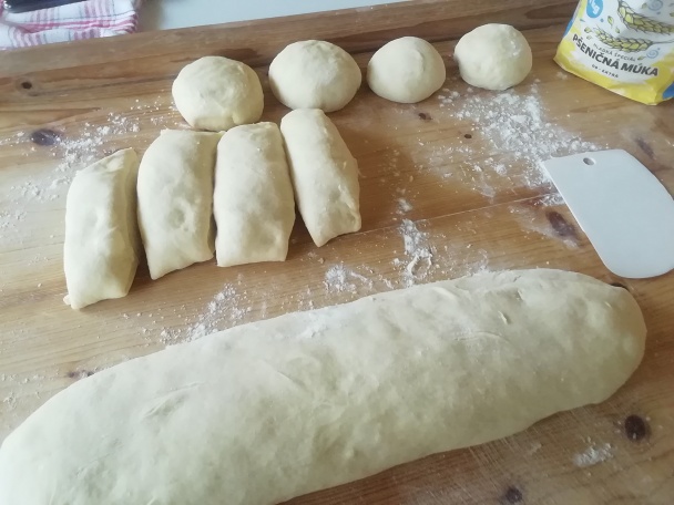 Mliečne rožky plnené tvarohom (fotorecept) - obrázok 5