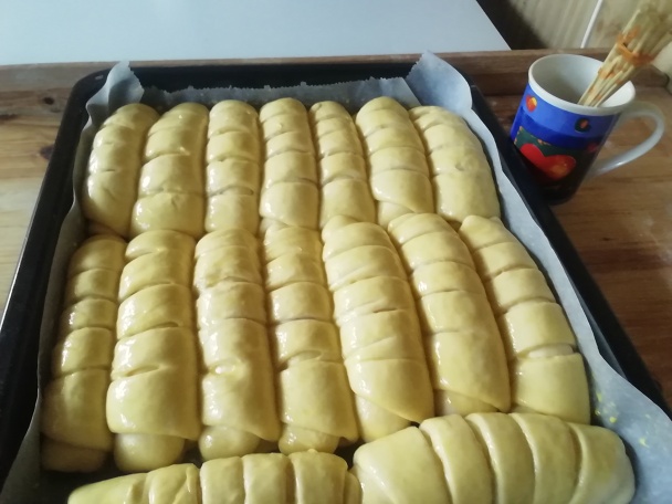 Mliečne rožky plnené tvarohom (fotorecept) - obrázok 8