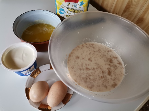 Mliečne rožky s orechovo-jablkovou plnkou (fotorecept) - obrázok 1