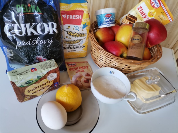 Krehký jablkový koláč (fotorecept) - obrázok 1