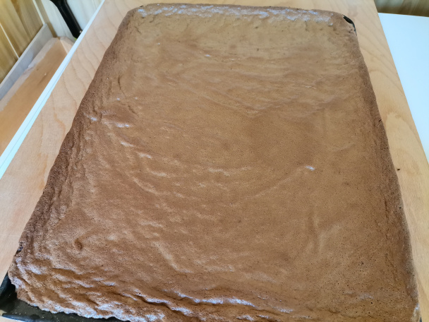 Čokoládová roláda bez múky s nektárinkami (fotorecept) - obrázok 6