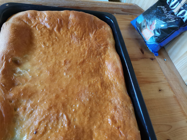 Kysnutý jablkový koláč zo sušeného mlieka (fotorecept) - obrázok 6