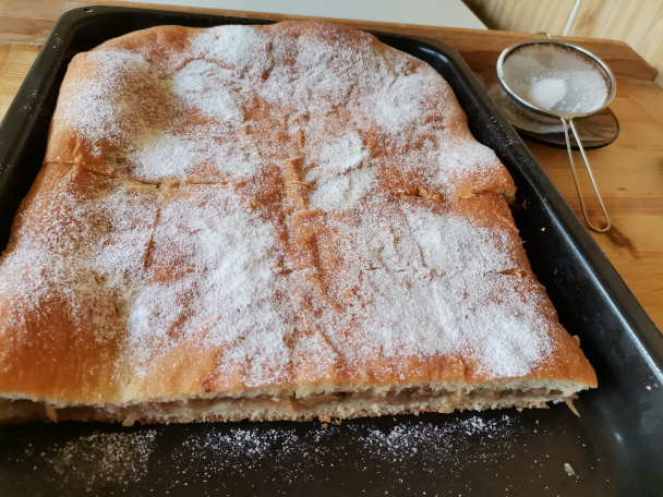 Kysnutý jablkový koláč zo sušeného mlieka (fotorecept) - obrázok 7