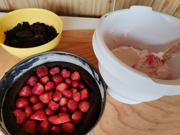 Krtkova torta jahodová (fotorecept) - obrázok 4