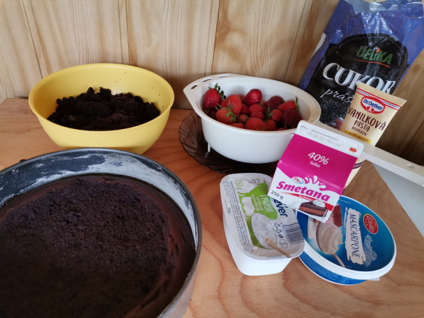 Krtkova torta jahodová (fotorecept) - obrázok 3