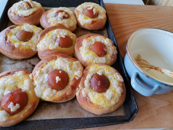 Tvarohové koláče s marhuľami a mrveničkou (fotorecept) - obrázok 5