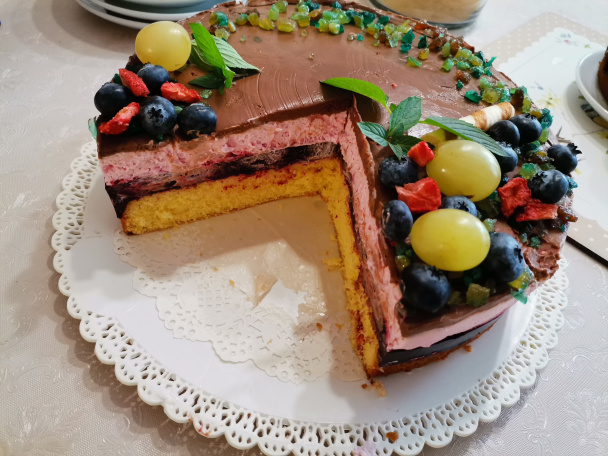 Ovocná torta s černicovým želé (fotorecept) - obrázok 12