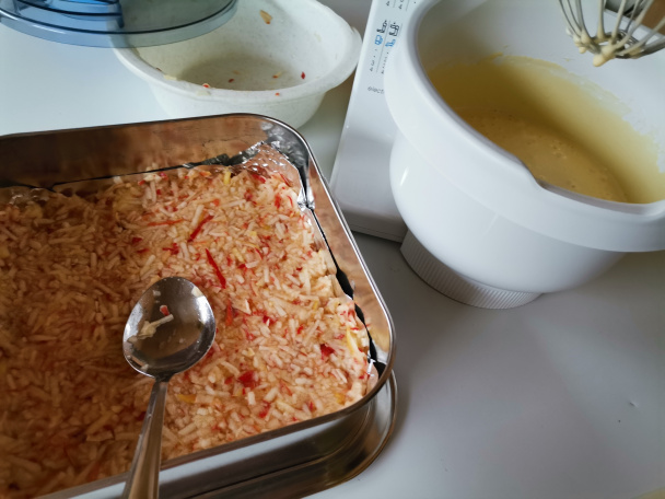 Obrátený jablkový zákusok s tvarohovo-jogurtovo plnkou (fotorecept) - obrázok 2