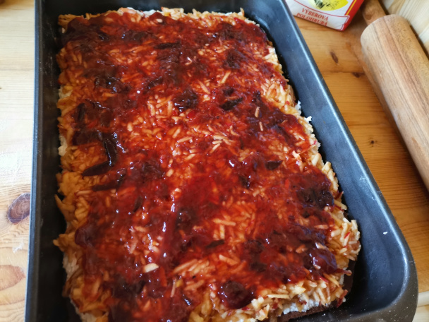 Kokosovo-jablkové rezy so žĺtkovou polevou (fotorecept)  - obrázok 8